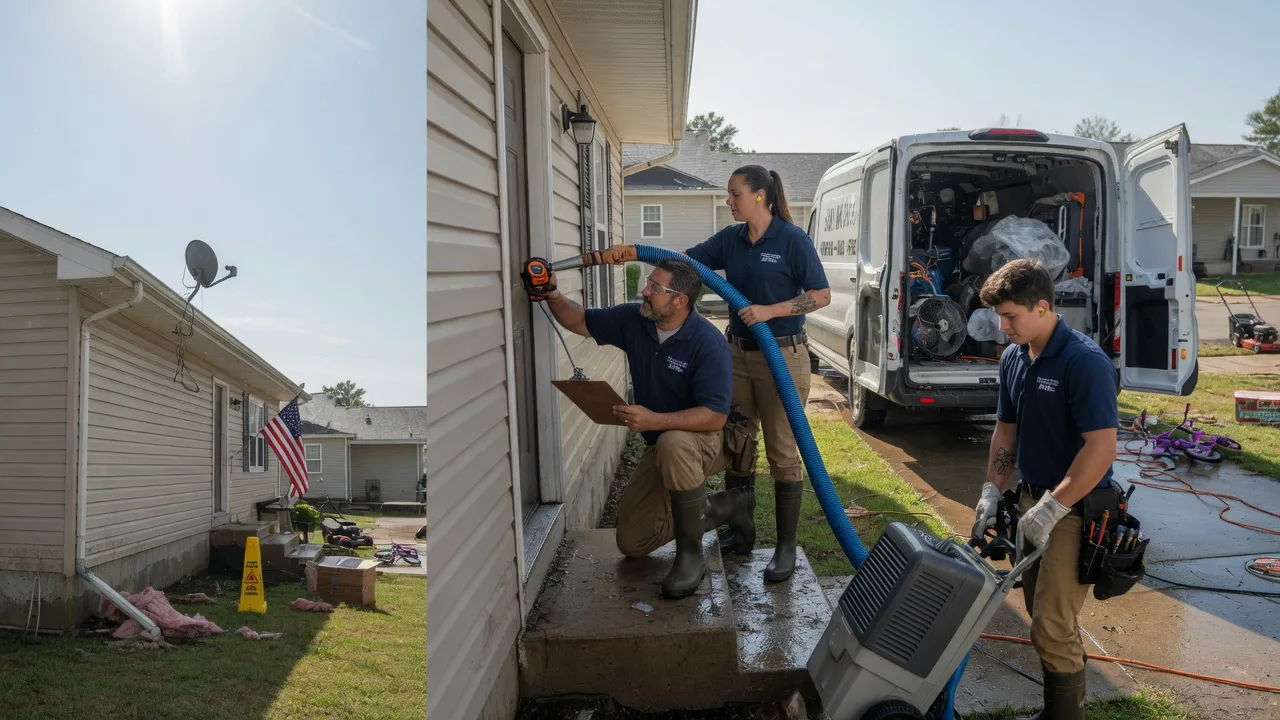 Ceiling Water Damage Restoration in Elizabeth, IN near me
